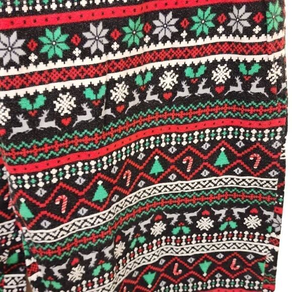 Women's Holiday Pajama Bottoms Size M/L 3 Individual Bottoms Dog Deer Snowflake - Picture 9 of 15